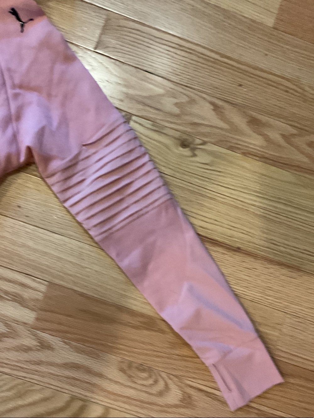 Puma Evostripe Dusty Rose Pullover Moto Hoodie small athletic travel EUC - Picture 5 of 16